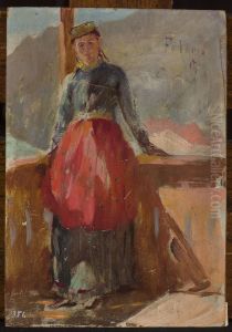 Tartar woman "Fathne". From the journey to Crimea by Jan Ciaglinski