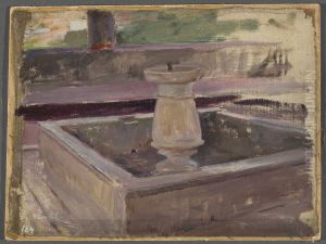Fountain in the khan's palace in Bakhchisaray. From the journey to Crimea