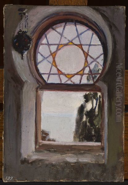 Window of the Bakhchi-Dere villa in Yalta. From the journey to Crimea - view 1