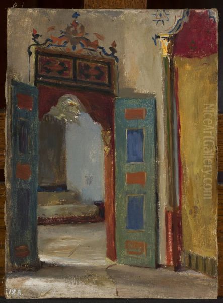 Interior of the khan's palace in Bakhchisaray. From the journey to Crimea - view 1