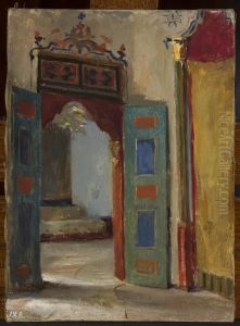 Interior of the khan's palace in Bakhchisaray. From the journey to Crimea