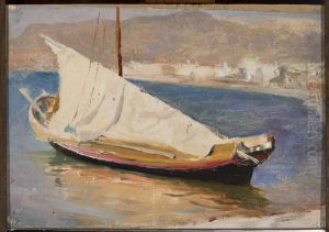 Sail boat - Yalta. From the journey to Crimea