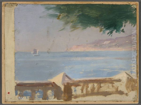 View of the sea from the Bakhchi-Dere villa in Yalta. From the journey to Crimea - view 1