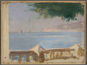 View of the sea from the Bakhchi-Dere villa in Yalta. From the journey to Crimea by Jan Ciaglinski