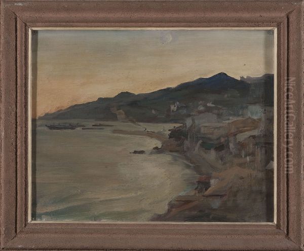 Yalta - evening. From the journey to Crimea - view 1