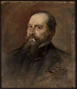 Portrait of Lucjan Wrotnowski, painter by Maurycy Trebacz