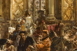 The Golden Age in Literature in the 16th c., from the series "History of Civilization in Poland" by Jan Matejko
