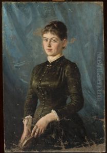 Portrait of a young lady by Jan Ciaglinski