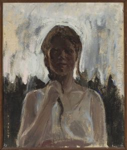 Study of a girl by Jan Ciaglinski