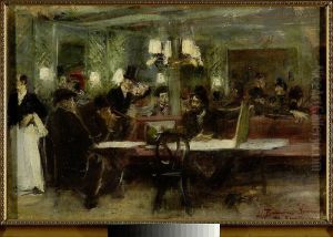 Cafe in Paris by Stanislaw Debicki