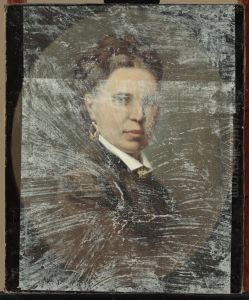 Portrait of Mrs. Kotarska, wife of Jozef Kotarski by Ryszard Okninski