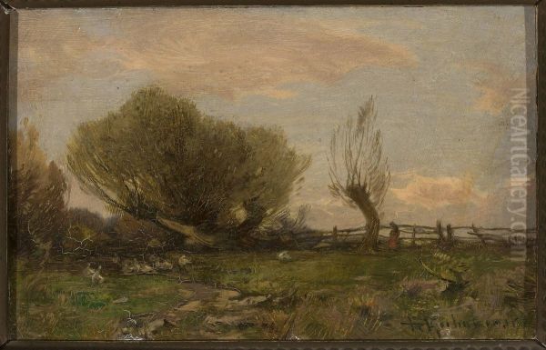 Landscape with willows - view 1