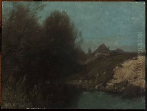 Landscape with a cottage Landscape with a cottage