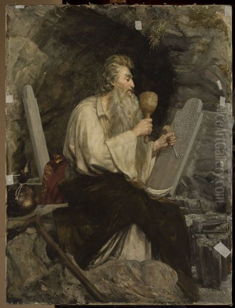 Moses with Ten Commandments - view 1