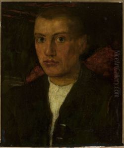 Self-portrait by Fritz Boehle