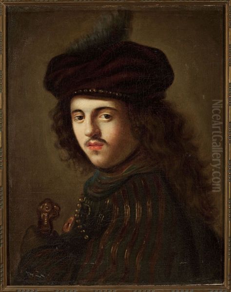 Portrait of a young man in a beret - view 1