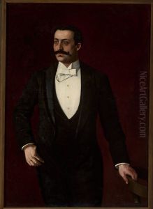 Portrait o f Aleksander Rajchman by Stanislaw Lentz