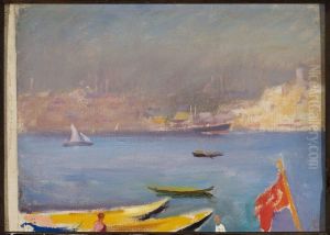 View of Constantinople. From the journey to Constantinople by Jan Ciaglinski