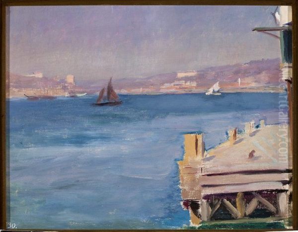 Bosporus - study. From the journey to Constantinople - view 1