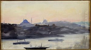 View of the city in the evening. From the journey to Constantinople by Jan Ciaglinski