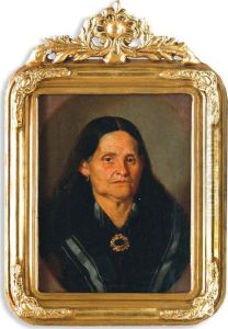 Retrato De Mariana Portugal De Castillo by Hermenegildo Bustos
