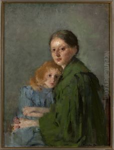 Study of a woman with a girl Study of a woman with a girl