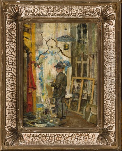 Jozef Mehoffer in the studio - view 1