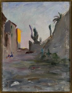 Evening in Bordighera. From the journey to Italy by Jan Ciaglinski