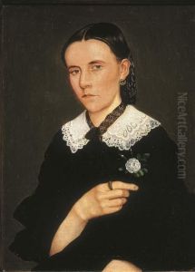 Retrato De Mujer by Hermenegildo Bustos