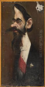 Caricature of Leopold Wasilkowski, sculptor