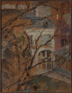 View from the window of the studio in Krakow by Olga Boznanska