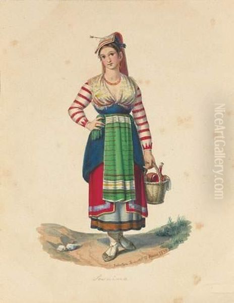 Quatre Etudes De Personnages: Le Brigand, Les Brigands Et Deux Paysannes - view 1