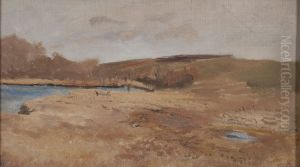 Autumn landscape by Jozef Chelmonski