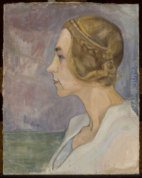 Profile of a young woman - view 1