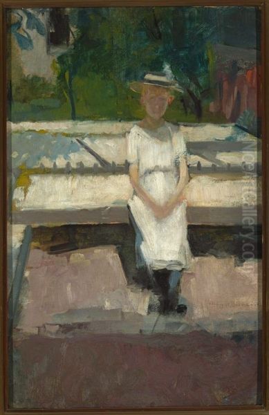 Girl in the garden - view 1