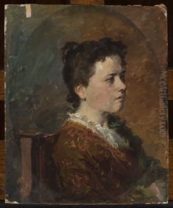 Portrait of a young woman, study Portrait of a young woman, study