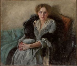 Portrait of the artist's wife, Leta Czajkowska (ca.1875-1947) by Jozef Czajkowski