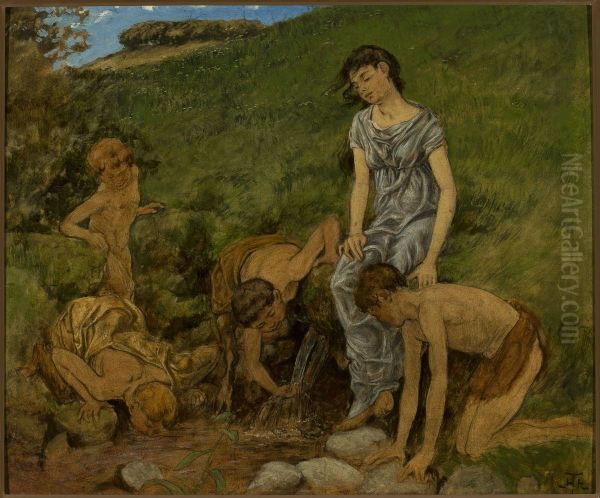 At the spring well - view 1