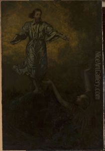 Christ and Saint Peter by Hans Thoma