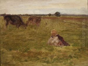Study I for "Shepherd children" by Jozef Chelmonski