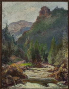 Mountain landscape by Wladyslaw Slewinski