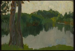 Sketch of a landscape - Pond Sketch of a landscape - Pond