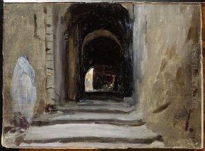 Via Dolorosa in Jerusalem. From the journey to Palestine Via Dolorosa in Jerusalem. From the journey to Palestine