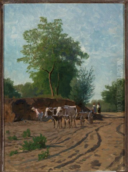 Countryside landscape, sketch - view 1