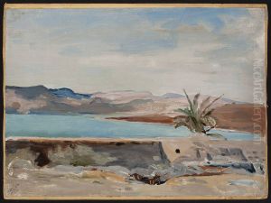 Capernaum on the Sea of Galilee. From the journey to Palestine by Jan Ciaglinski