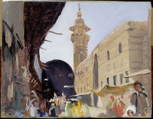 Entry to the bazaar in Damascus. From the journey to Palestine by Jan Ciaglinski