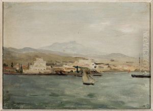 View of the port in Saloniki. From the journey to Palestine View of the port in Saloniki. From the journey to Palestine