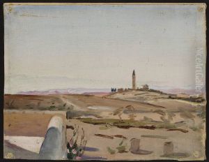 At the edge of the city and the desert. From the journey to Palestine by Jan Ciaglinski