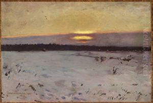 Sunset in winter Sunset in winter