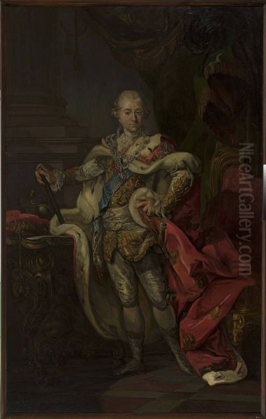 Portrait of Stanislaw August in the coronation costume - view 1